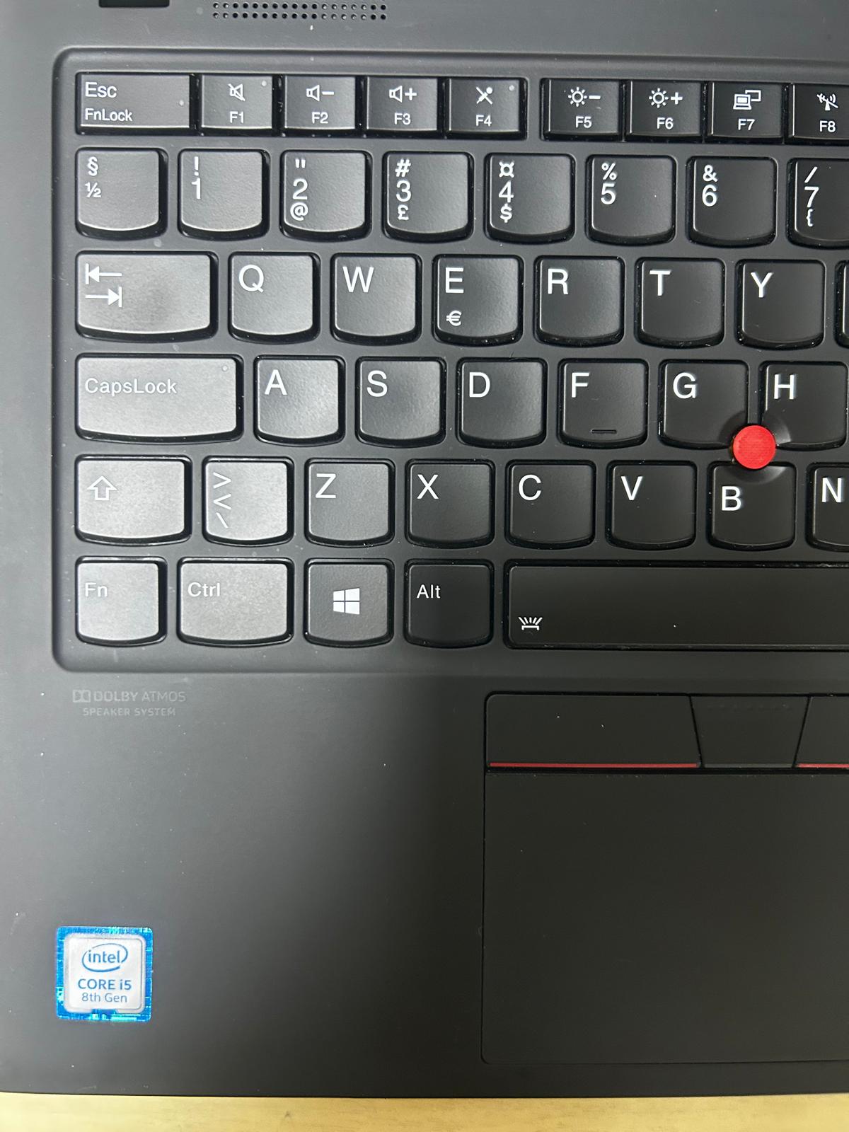 Lenovo Thinkpad X1 Carbon Intel Core  i5-8265U CPU @ 1.60GHz 1.5 GHz 16 GB RAM 512 GB 14'' Notebook