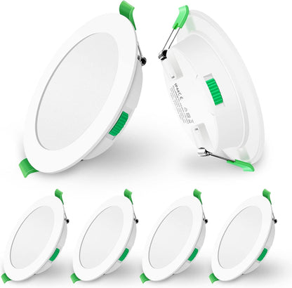 ALUSSO LED Deckenspots Flach 230V, 10W 800lm Dimmbar(6er Set)