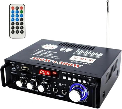 Stereo Audio Amplifier BT-298A Home Amplifier Practical LCD Display 600W