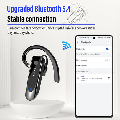 Atheewon H08 Wireless Bluetooth Headset 5.3 mit geräuschunterdrückendem Mikrofon