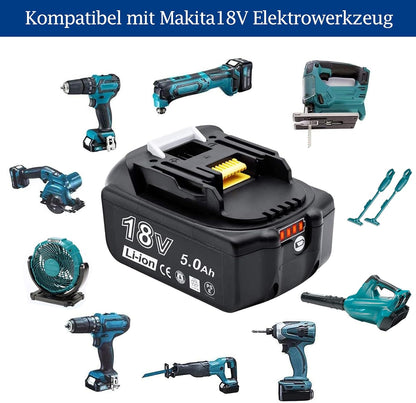 AKKOPOWER 18V 5000mAh Akku Kompatibel mit BL1850 BL1860B BL1855 BL1840 BL1830...
