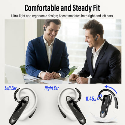 Atheewon H08 Wireless Bluetooth Headset 5.3 mit geräuschunterdrückendem Mikrofon