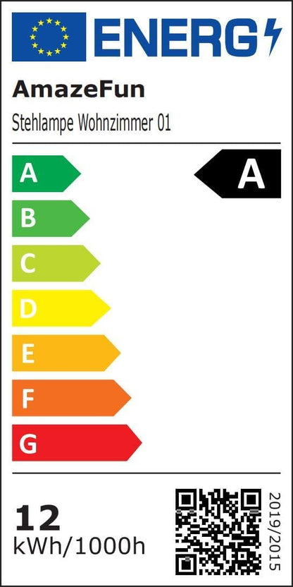 Amazefun LED Stehlampe Wohnzimmer Dimmbar RGBIC,140cm,mit Fernbedienung und APP, 16 Millionen Farben,
