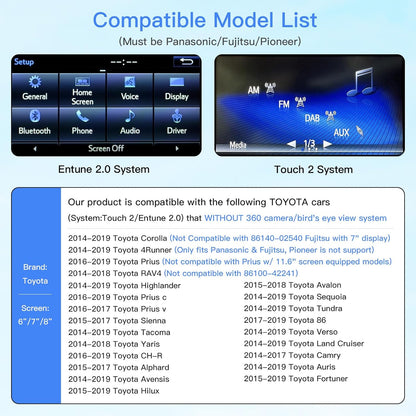 Adaptateur Carplay/Android Auto pour Toyota