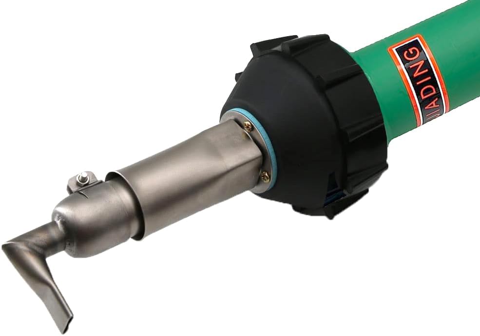 110V 1600W Kunststoff Schweißpistole Heißluft Heißluftpistole Einstellbare Temperatur PVC TPO Schweißset Zubehör Geschwindigkeit Düse Roller Delfin Messerhaken