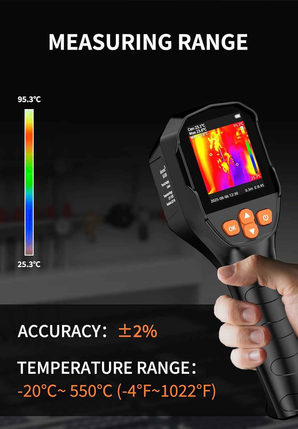 Aicevoos Wärmebildkamera SuperIR 240x240 IR-Auflösung Thermal Imaging Camera