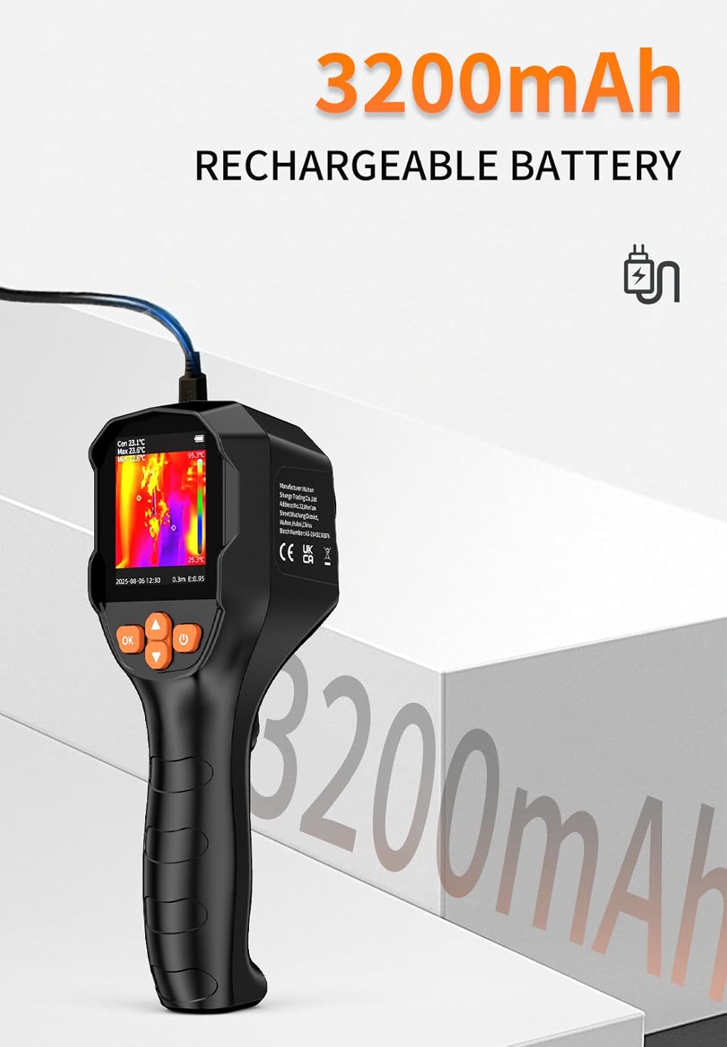 Aicevoos Wärmebildkamera SuperIR 240x240 IR-Auflösung Thermal Imaging Camera