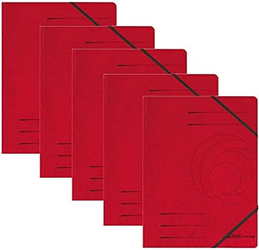 80 x Herlitz Eckspanner A4 Qualité, rouge, 80 pièces