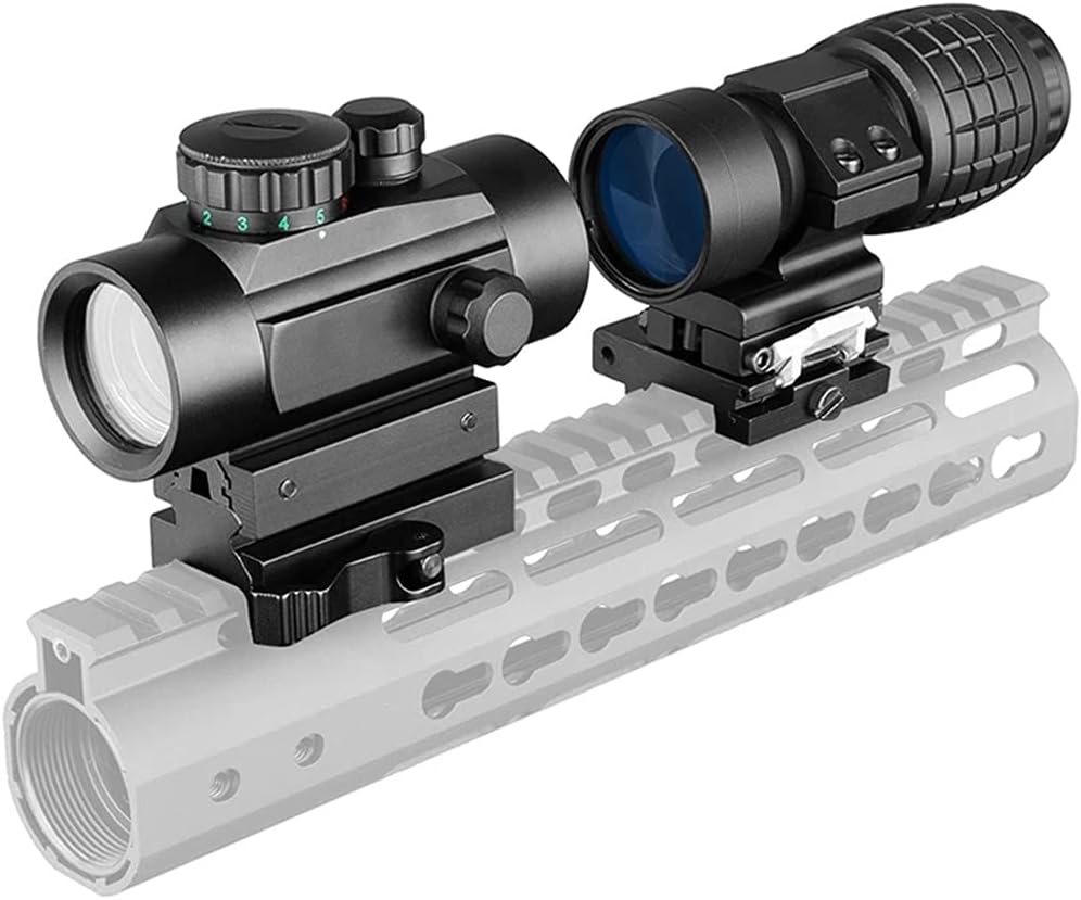 ACEXIER 1x40 Zielfernrohr Taktisches Rotpunktzielfernrohr 3X Lupenkombination