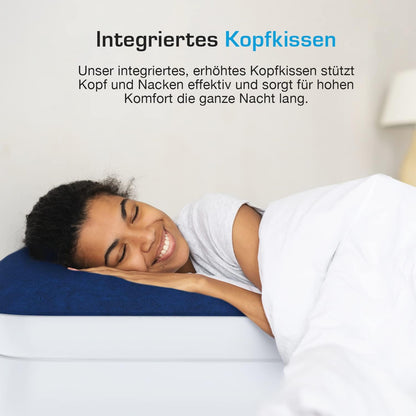 Active Era Luxus Luftbett 2 Personen, mit eingebauter elektrischer Pumpe & integriertem Kissen,  203 x 152 x 56cm