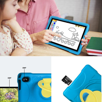 AOCWEI X700 Tablet 10 Zoll, Android 13 Tablet für Kinder,12GB RAM+128GB ROM, 512GB Blau