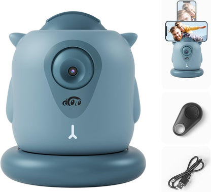 AICOCO Automatische Tracking-Handyhalterung, Auto-Face-Tracking-Stativ, 360° drehbare Handy-Kamerahalterung
