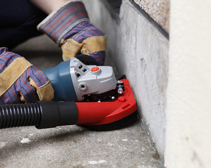 Aidelife Absaughaube für Winkelschleifer 115/125mm + Diamantschleiftopf 125mm x 22,2 mm für Beton