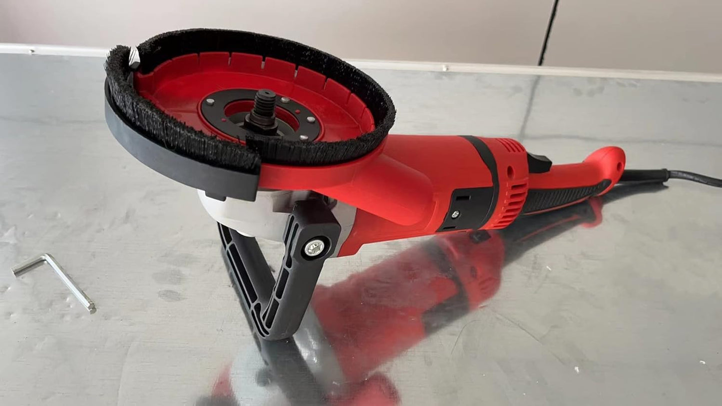 Aidelife Absaughaube für Winkelschleifer 115/125mm + Diamantschleiftopf 125mm x 22,2 mm für Beton