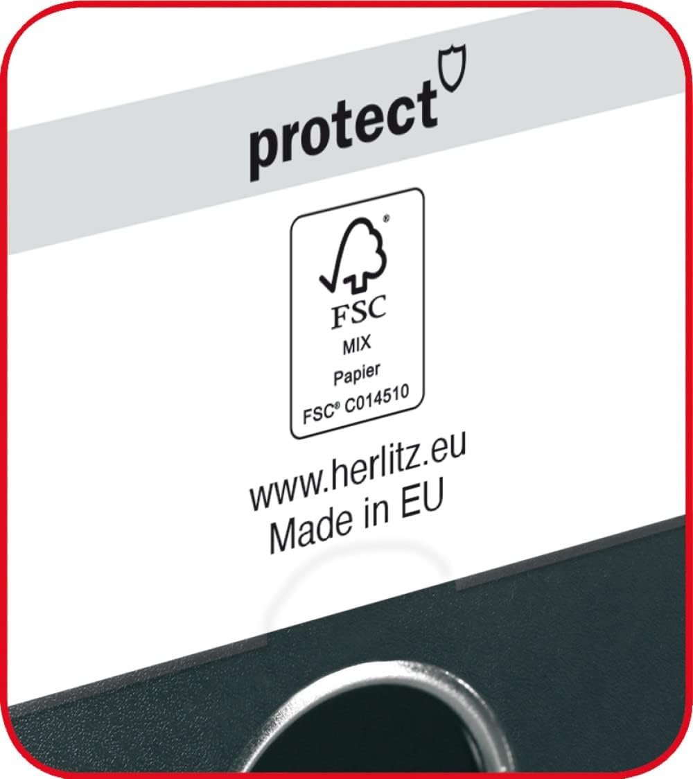 10 X Herlitz 5480405 Classeur max.file protect A4 (8 cm avec protection) bleu