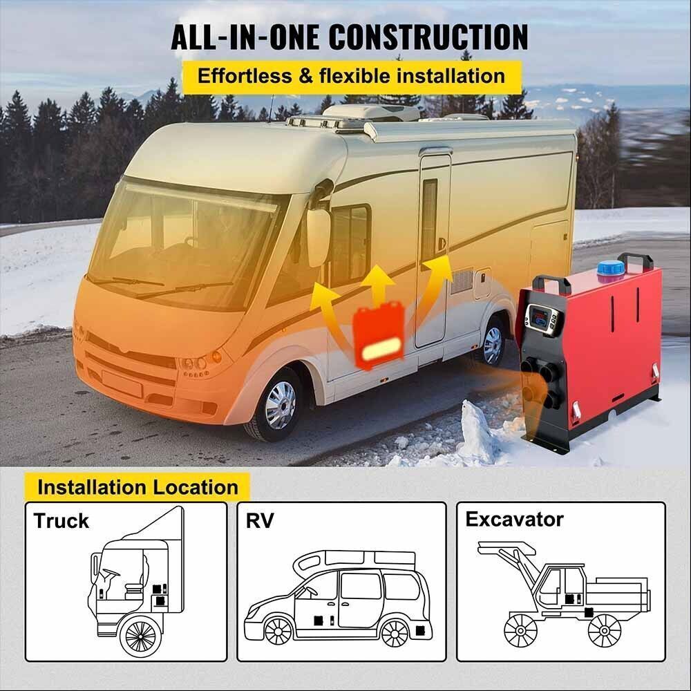 Chauffage à Air Diesel Standheizung Luftheizung Heizung 8KW 12V PKW LKW LCD voiture