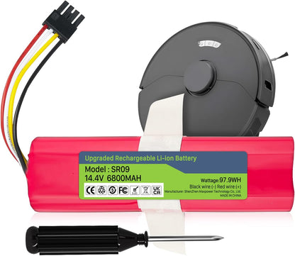 14,4V 6800mAh Li-ion Ersatzakku für Xiaomi Roborock S5 S50 S6 S7 S5 Max Mijia