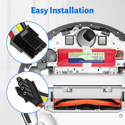 14,4V 6800mAh Li-ion Ersatzakku für Xiaomi Roborock S5 S50 S6 S7 S5 Max Mijia