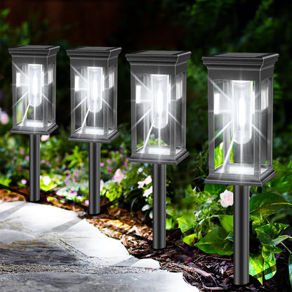 Amzxart Solarlampen für Außen Garten, 8 Stück Solar Gartenleuchten  Auto On/Off