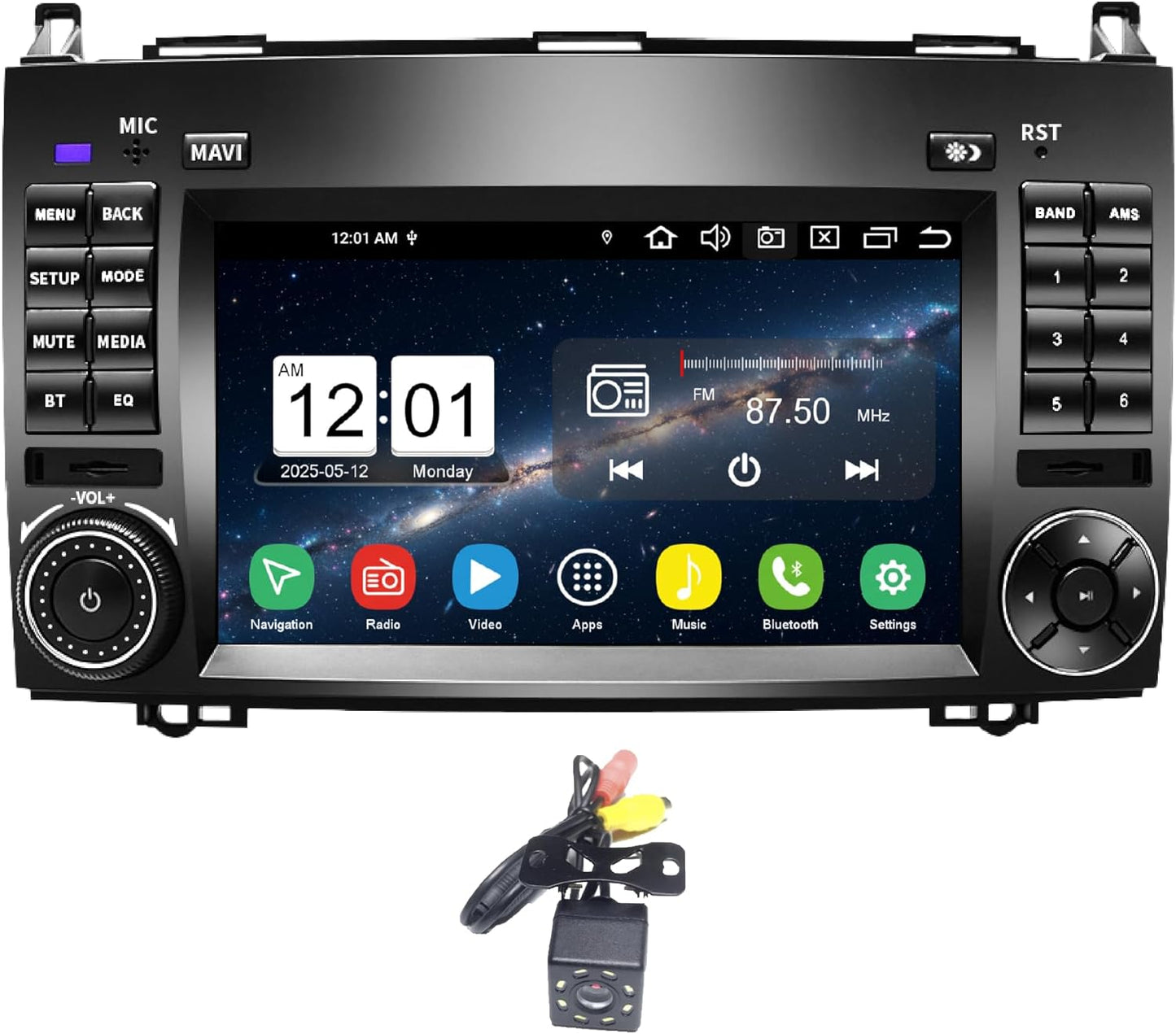 Amaseaudio Android 14 Autoradio 7zoll für Benz W169 W245 W906, 8 Kern (4+64)