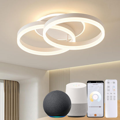 Amdelne Smart Deckenlampe, LED  50cm, 36W,mit Alexa,Fernbedienung Dimmbar