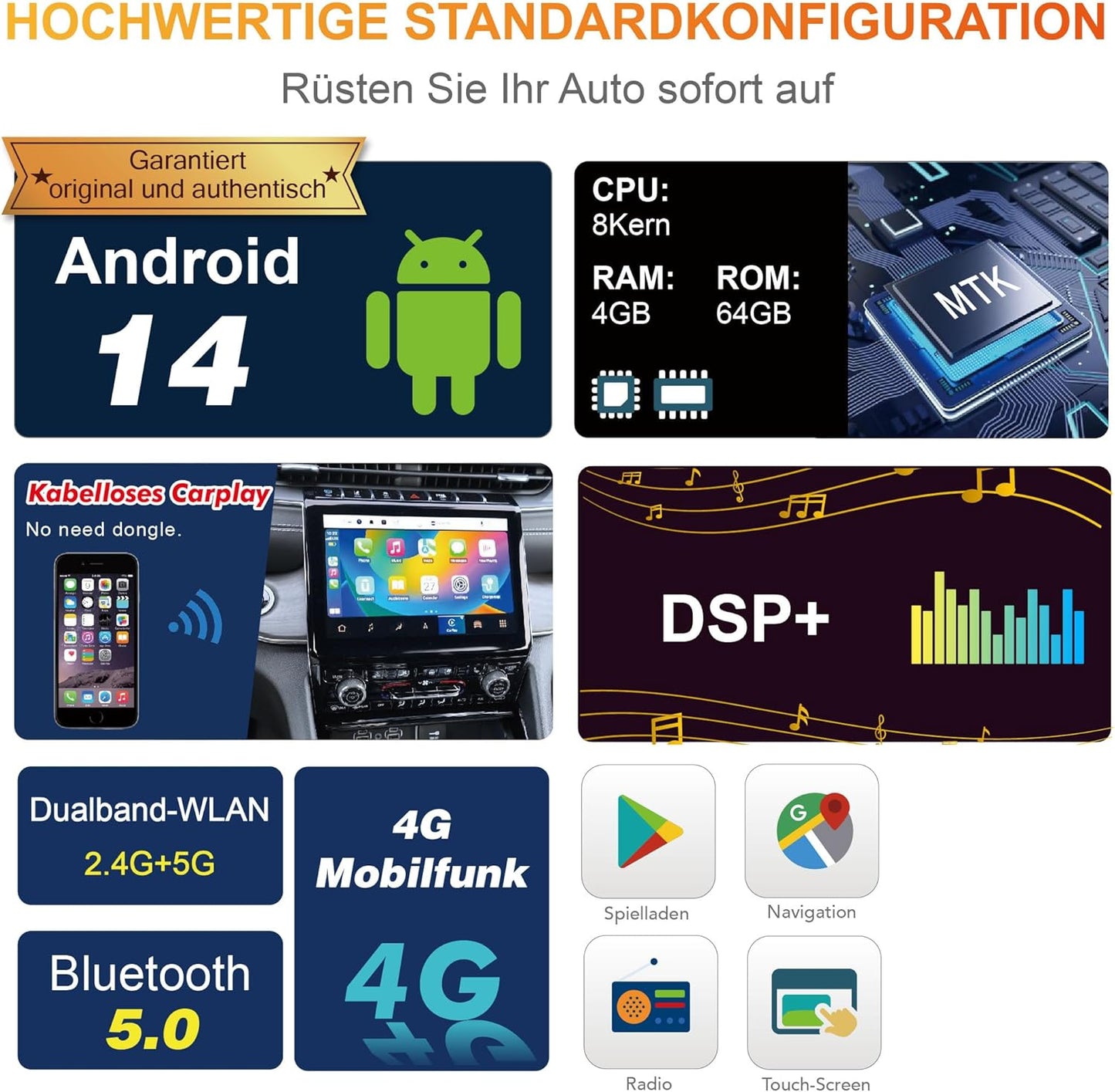 Amaseaudio Android 14 Autoradio 7zoll für Benz W169 W245 W906, 8 Kern (4+64)