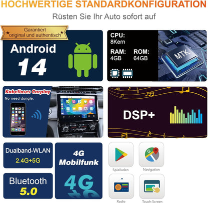 Amaseaudio Android 14 Autoradio 7zoll für Benz W169 W245 W906, 8 Kern (4+64)
