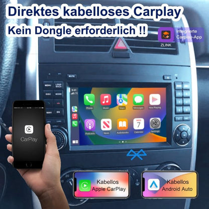 Amaseaudio Android 14 Autoradio 7zoll für Benz W169 W245 W906, 8 Kern (4+64)