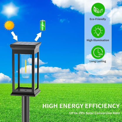 Amzxart Solarlampen für Außen Garten, 8 Stück Solar Gartenleuchten  Auto On/Off