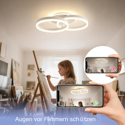 Amdelne Smart Deckenlampe, LED  50cm, 36W,mit Alexa,Fernbedienung Dimmbar