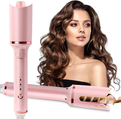 Anluomania Automatischer Lockenstab, 28mm, Lockenwickler, mit 3 Temp, Rosa