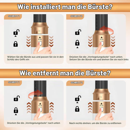 Anluomania Warmluftbürste, 1000W Haartrockner, Föhnbürste Set  für Alle Haartypen