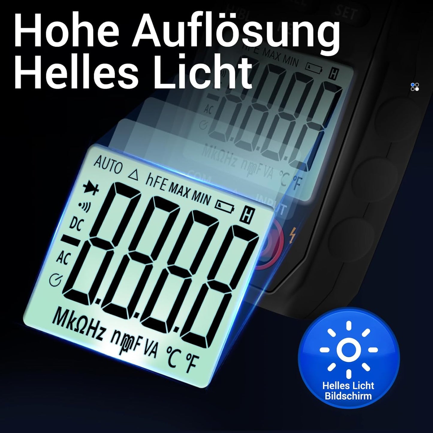 ANENG Multimeter ST181 Stromzange,4000 Counts TRMS mit AC/DC-Spannung