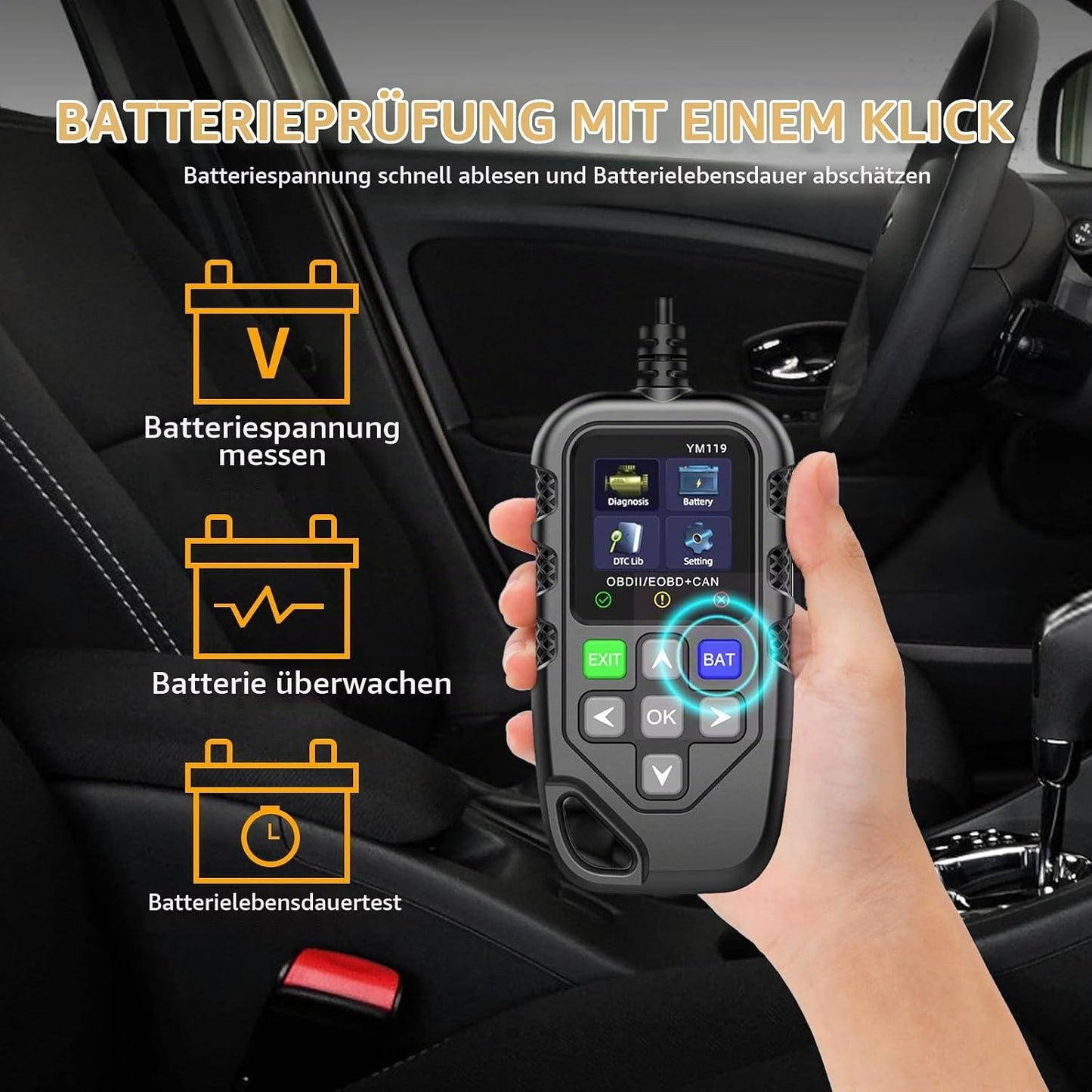 Anluomania OBD2 Diagnosegerät Auto, Codeleser,für Autos Nach 1996