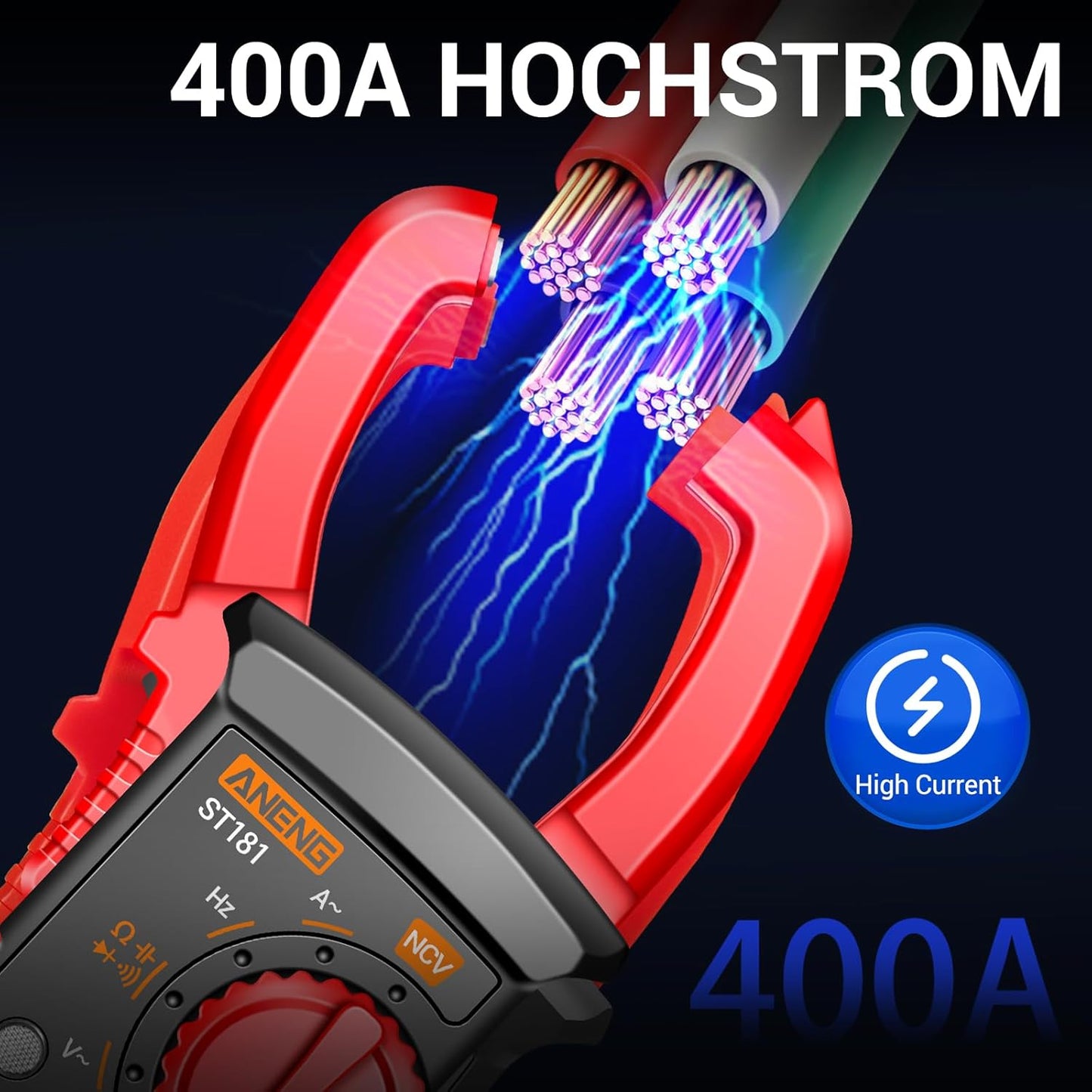 ANENG Multimeter ST181 Stromzange,4000 Counts TRMS mit AC/DC-Spannung