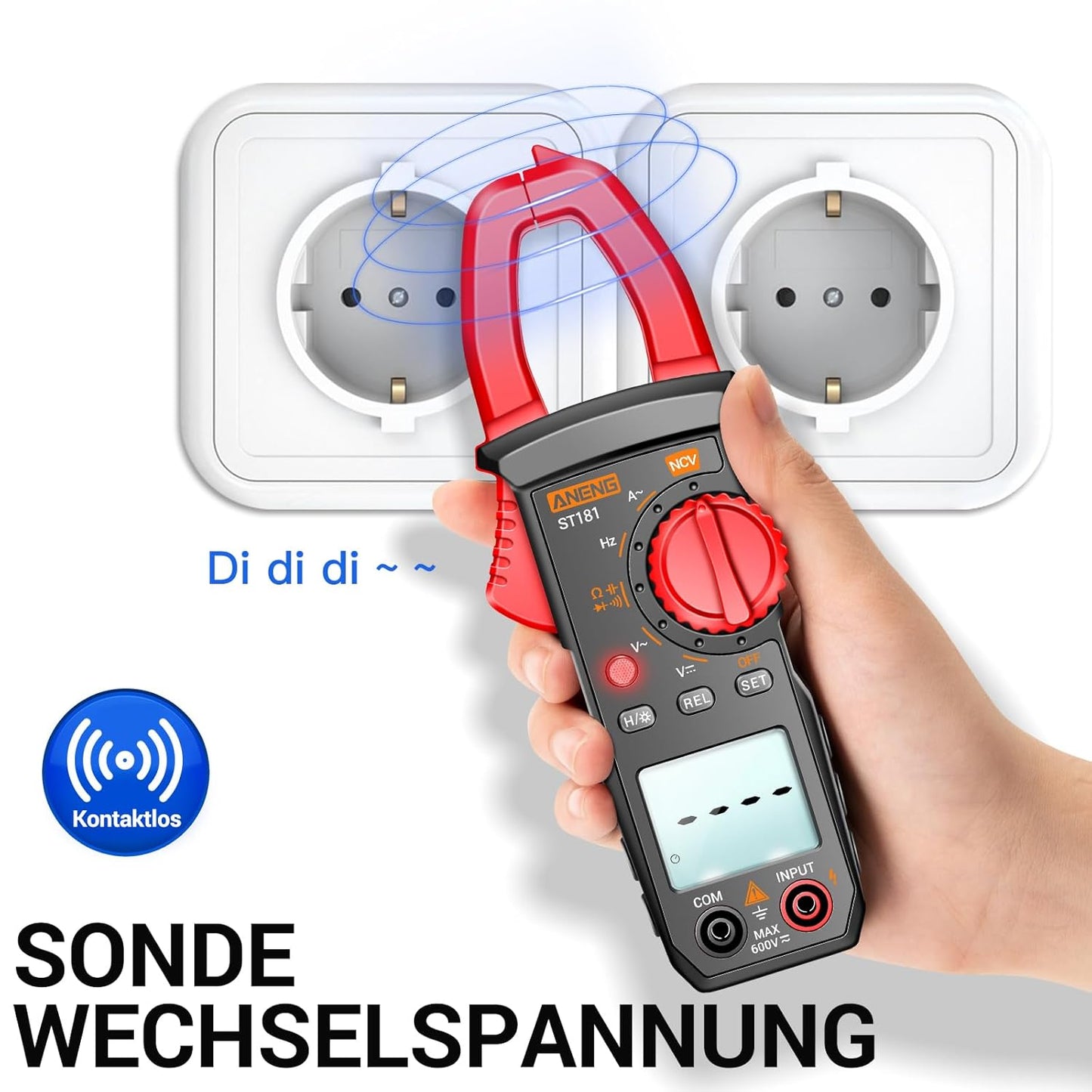 ANENG Multimeter ST181 Stromzange,4000 Counts TRMS mit AC/DC-Spannung