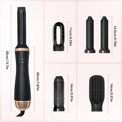 Anluomania Warmluftbürste Set, Airstyler Set 1000W, Air styler, mit 5 Ersatz,