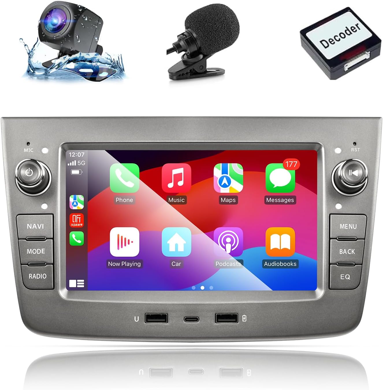 Ankeway Autoradio für Alfa Romeo Mito (2008-2012) mit Android Auto und CarPlay