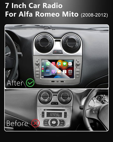 Ankeway Autoradio für Alfa Romeo Mito (2008-2012) mit Android Auto und CarPlay