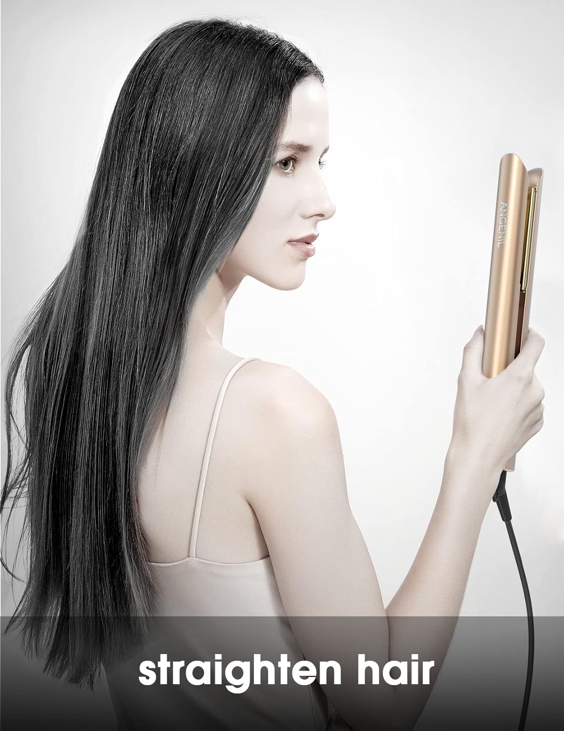 ANGENIL Titan-Glätteisen und Lockenwickler 2 in 1, glättende Lockenstäbe