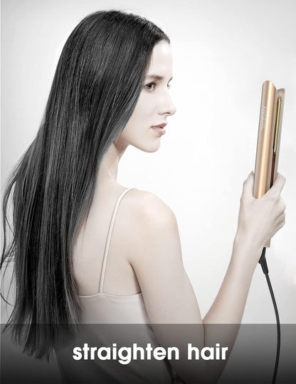 ANGENIL Titan-Glätteisen und Lockenwickler 2 in 1, glättende Lockenstäbe