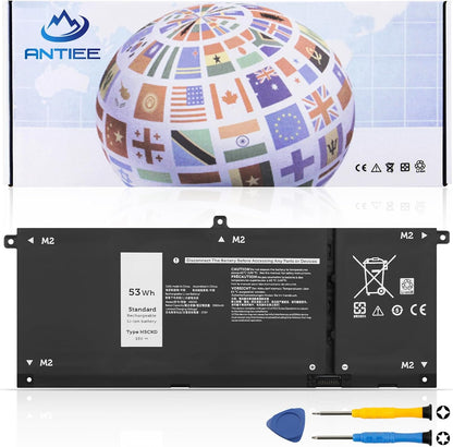 ANTIEE 53Wh H5CKD Laptop Akku für Dell Latitude 3410 3510 Inspiron 5300..