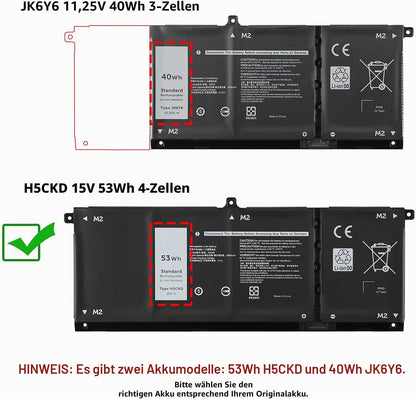 ANTIEE 53Wh H5CKD Laptop Akku für Dell Latitude 3410 3510 Inspiron 5300..