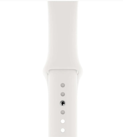 Bracelet sport Apple Watch 42 mm/44 mm/45 mm/49 mm, blanc