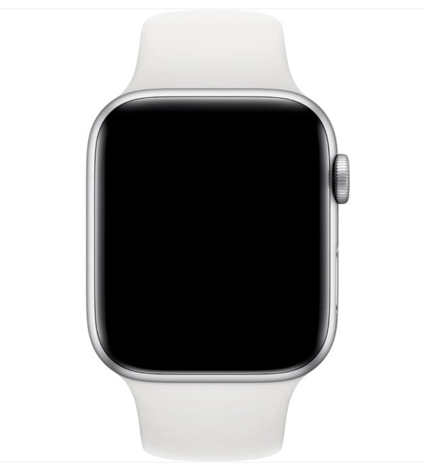 Bracelet sport Apple Watch 42 mm/44 mm/45 mm/49 mm, blanc