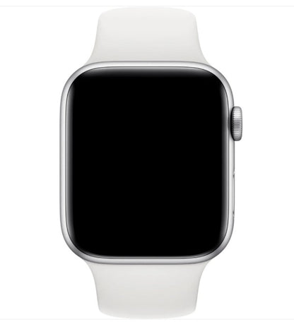 Bracelet sport Apple Watch 42 mm/44 mm/45 mm/49 mm, blanc
