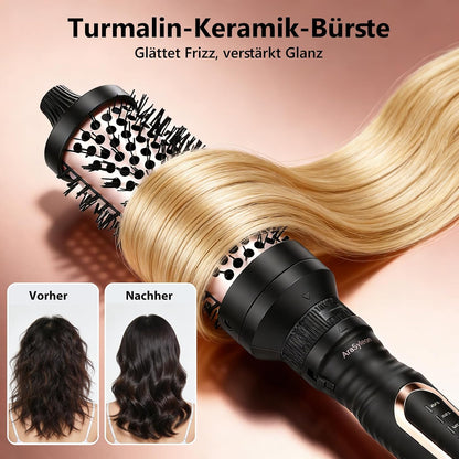 AraSyleon 3-in-1 Ionen-Wärmebürste Set (32/38/45mm), Thermobürste Rundbürste mit 5 Temp