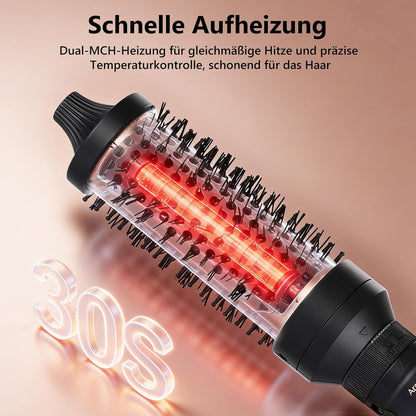 AraSyleon 3-in-1 Ionen-Wärmebürste Set (32/38/45mm), Thermobürste Rundbürste mit 5 Temp
