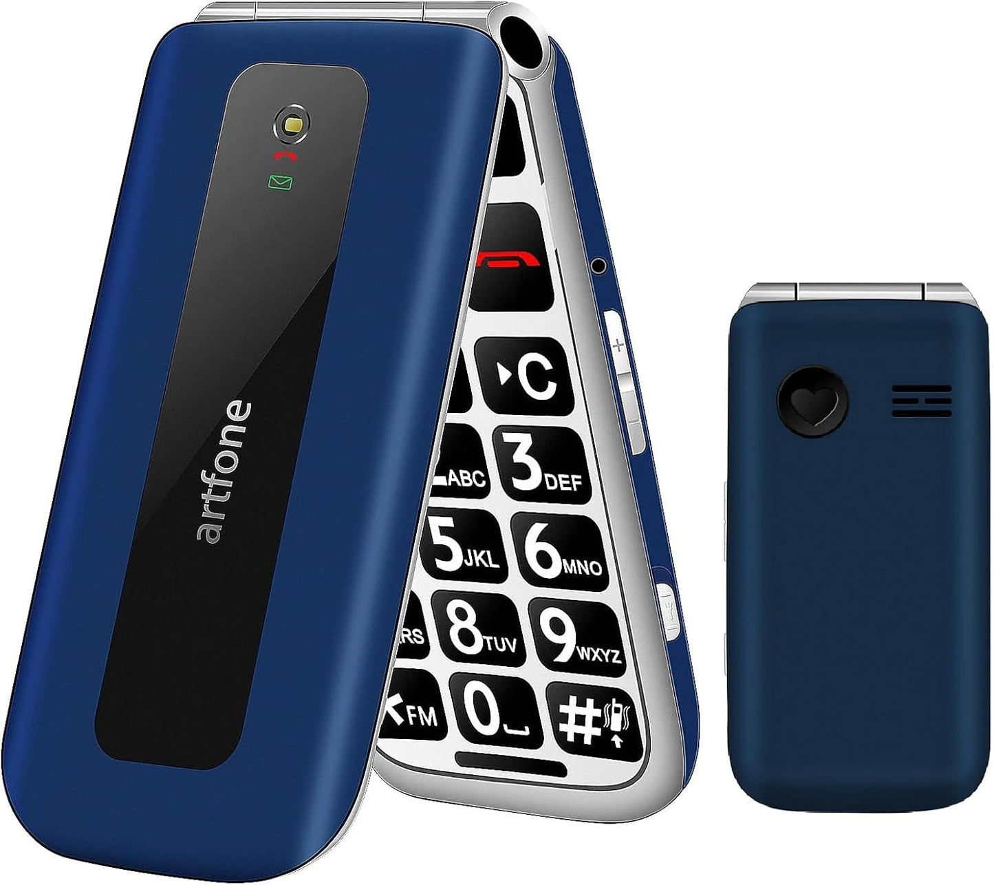 artfone F20 Blau - Seniorenhandy Klapphandy Ohne Vertrag Dual SIM 2G GSM Handy