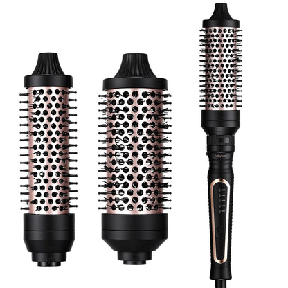 AraSyleon 3-in-1 Ionen-Wärmebürste Set (32/38/45mm), Thermobürste Rundbürste mit 5 Temp